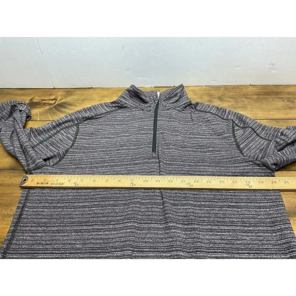 Lululemon Men's Surge Warm Quarter Zip Pullover Performance Purple Heather M - Picture 5 of 8
